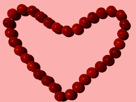 beads in a form of heart                               