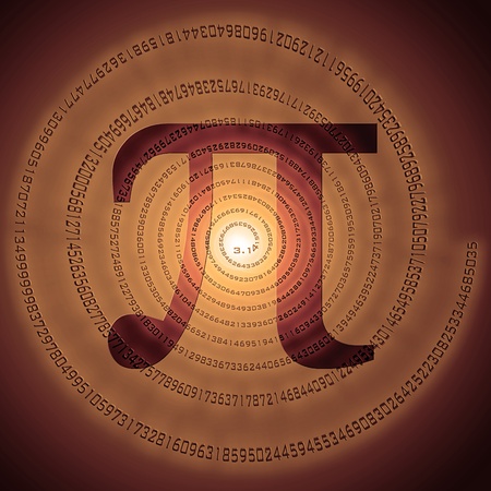 greek letter pi over spiral made of pi figures greek letter pi over spiral made of pi figures