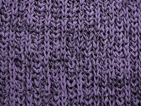 abstract violet  pattern: close up of knitting sweater                               の写真素材