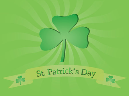 background with shamrock for St. Patricks Day