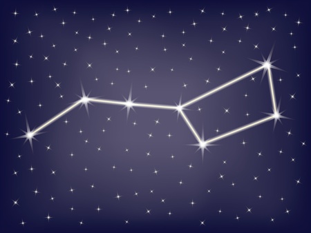 constellation Ursa Major  illustrationのイラスト素材