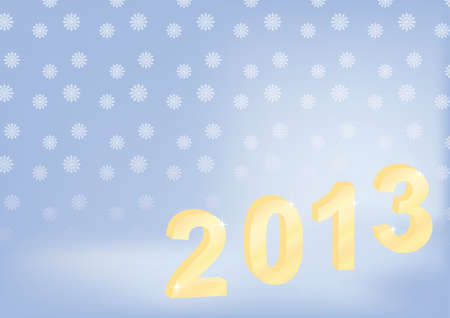 new year 2013 background with snowflakesのイラスト素材