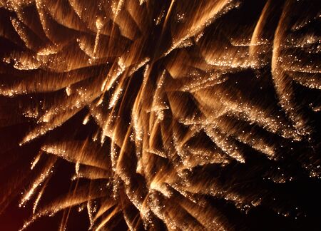 fireworks in night skyの写真素材