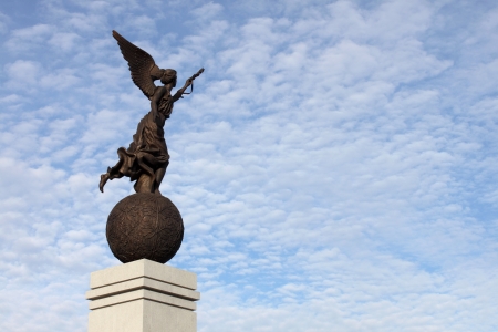 Independence Monument in Kharkiv, Ukraineの写真素材
