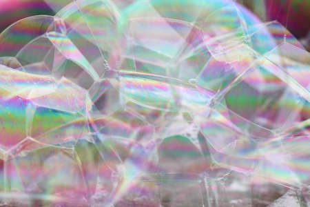 close up of soap bubblesの写真素材
