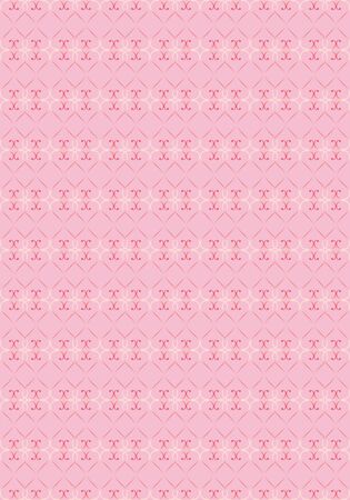 vintage seamless pattern for Valentines Dayのイラスト素材