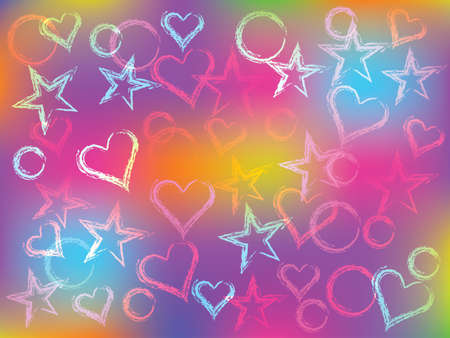 abstract holiday congratulation card with different shapesのイラスト素材