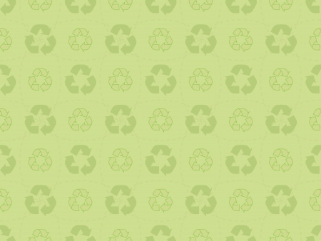 green seamless pattern with recycle iconsのイラスト素材