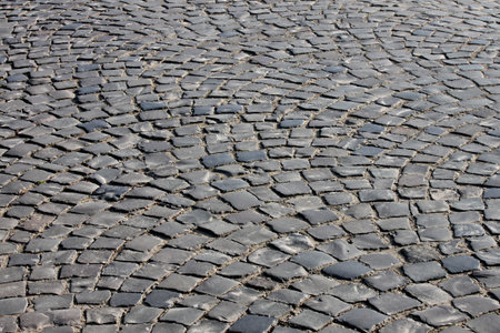 cobble stone road in Uzhgorod, Ukraine