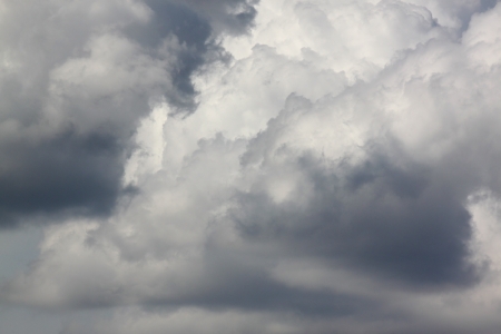 thunderstorm clouds in a skyの写真素材