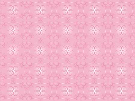 pink seamless vintage patternのイラスト素材