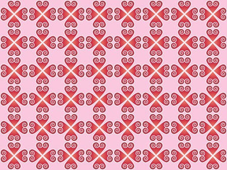 seamless vintage pattern with heartsのイラスト素材