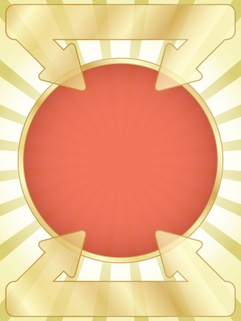 abstract advertisement bill template with red circleのイラスト素材