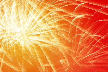 bright New Year fireworks backgroundの写真素材