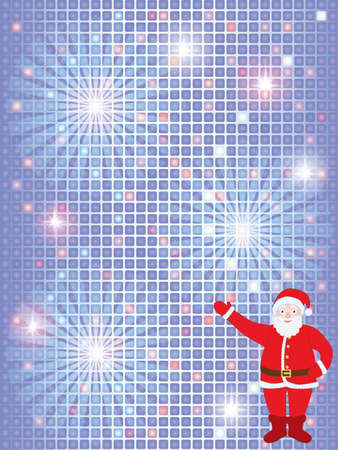 abstract Christmas background with Santa Clausのイラスト素材