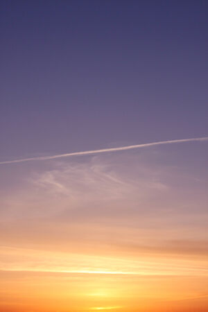 view of sunset skyの写真素材