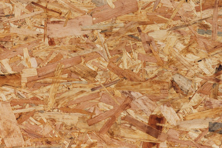 close up of oriented strand board