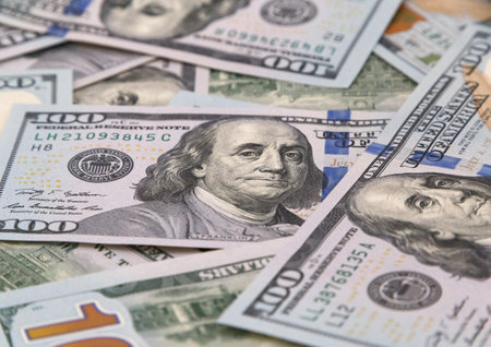heap of one hundred dollars banknotes