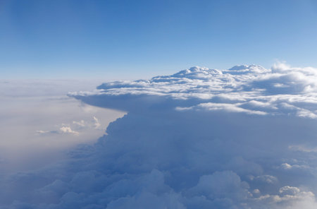huge clouds in a sky