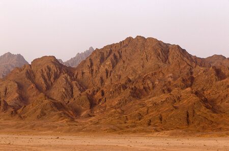mountain range on Sinai Peninsulaの写真素材