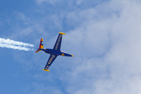LE BOURGET, FRANCE - June 25, 2017: aircraft in sky at The International Paris Air Showのeditorial素材