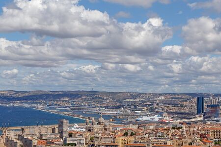 view on Marseille at summer dayの写真素材