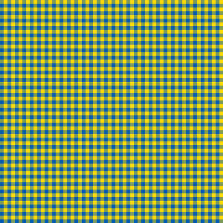 Stand with Ukraine: seamless tiny gingham pattern made of Ukrainian flag stripesの写真素材