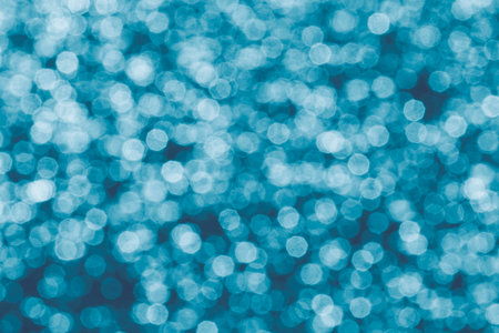 holiday backdrop: abstact light blue bokeh background