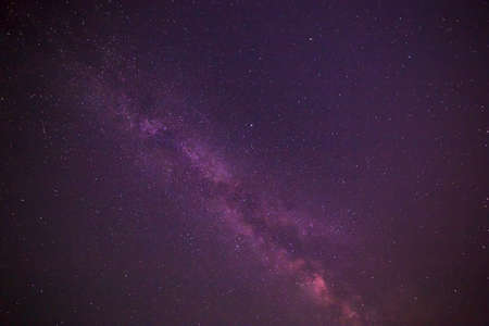 view of Milky Way galaxy in night skyの写真素材