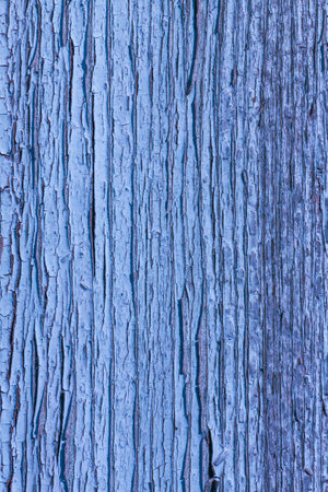 close up of old painted blue color wooden boardの写真素材