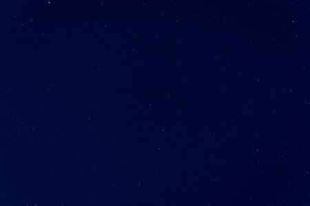 view on stars in dark blue night sky