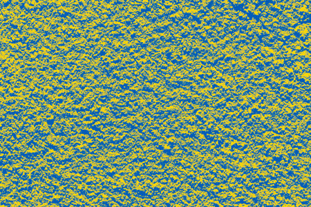 close up of cement wall texture colored in colors of Ukrainian flagの写真素材