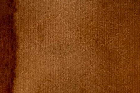 abstract backdrop: dark brown stains from coffee on striped paperの写真素材