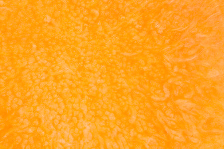 abstract autumanl natural backdrop: close up of orange color pulp of pumpkinの写真素材