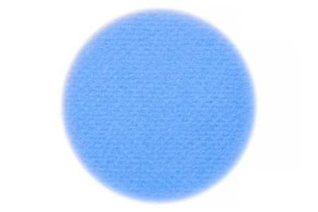 abstract New Year sign: blue circle made of cardboard against white backgroundの写真素材