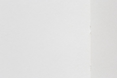 backdrop for message: close up of blank page of opened sketch bookの写真素材