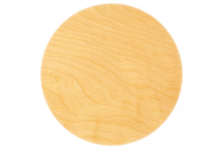 circle made of wood and isolated on white backgroundの写真素材