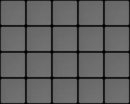 seamless geometric pattern: gray rounded square textured tiles on black backgroundの写真素材