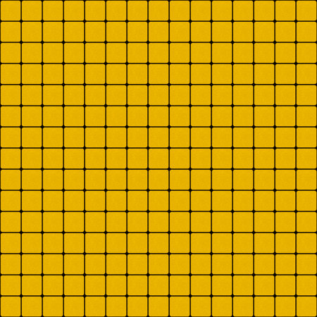 abstract seamless pattern: golden color shiny tiles on black backgroundの写真素材