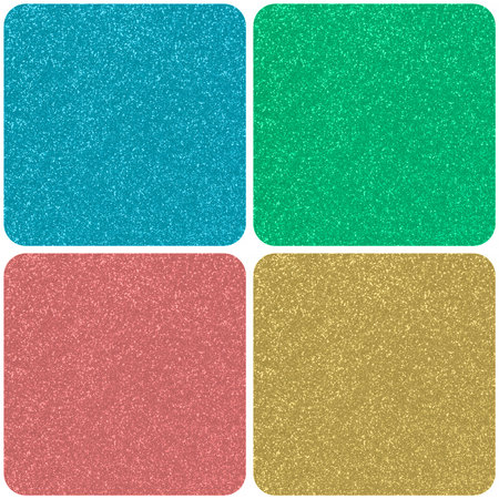 abstract seamless pattern: four multicolor rounded square tiles on white backgroundの写真素材