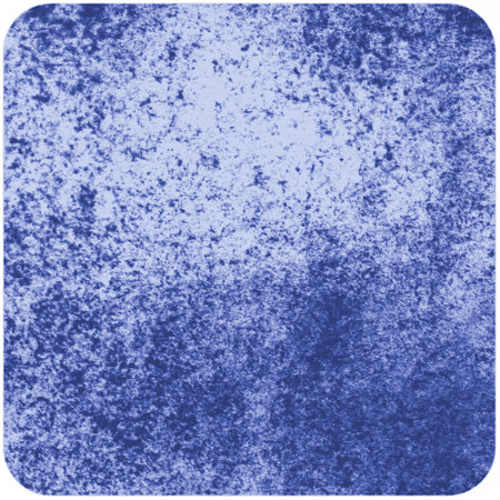 abstract design element: blue tile with rounded corners made of stained canvasの写真素材