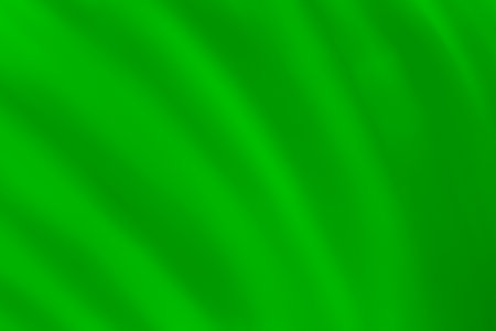 abstract smooth waved background: close up of green color paint brush strokesの写真素材