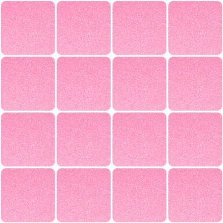 abstract seamless pattern: pink color glitter tiles against white backgroundの写真素材