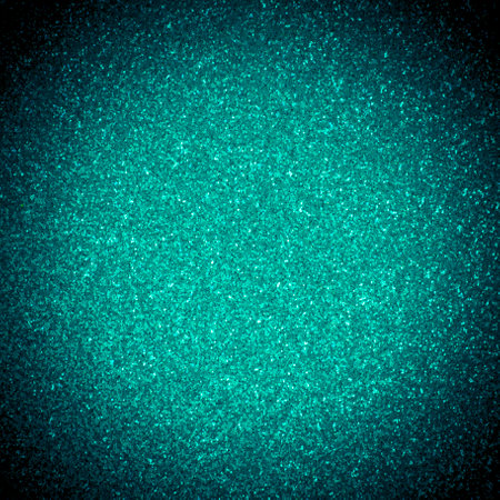 abstract square blank congratulation card backdrop: close up of emerald glitter texture with shadowed borderの写真素材