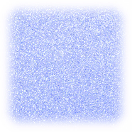 abstract square Christmas card backdrop: blue color glitter background with white borderの写真素材