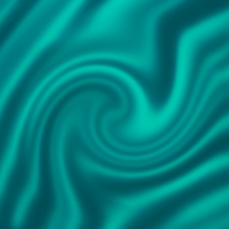 abstract square backdrop: smooth emerald color swirl illustrationの写真素材