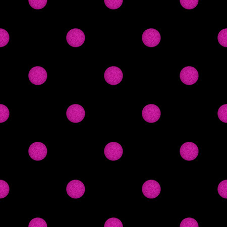 abstract seamless pattern: pink crystal balls against black backgroundの写真素材