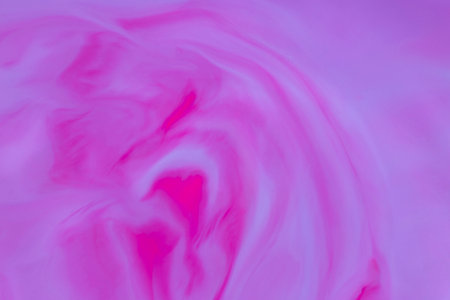 abstract artistic backdrop: close up of stains of purple and violet liquid paintsの写真素材