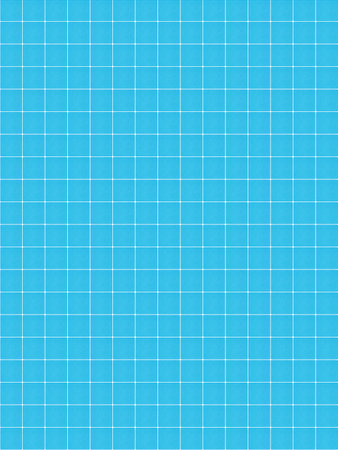 abstract seamless pattern: turquoise color rounded tiles made of cardboard against white backgroundの写真素材
