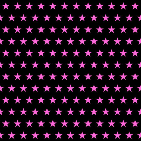 abstract seamless pattern: pink color glitter stars against black backgroundの写真素材